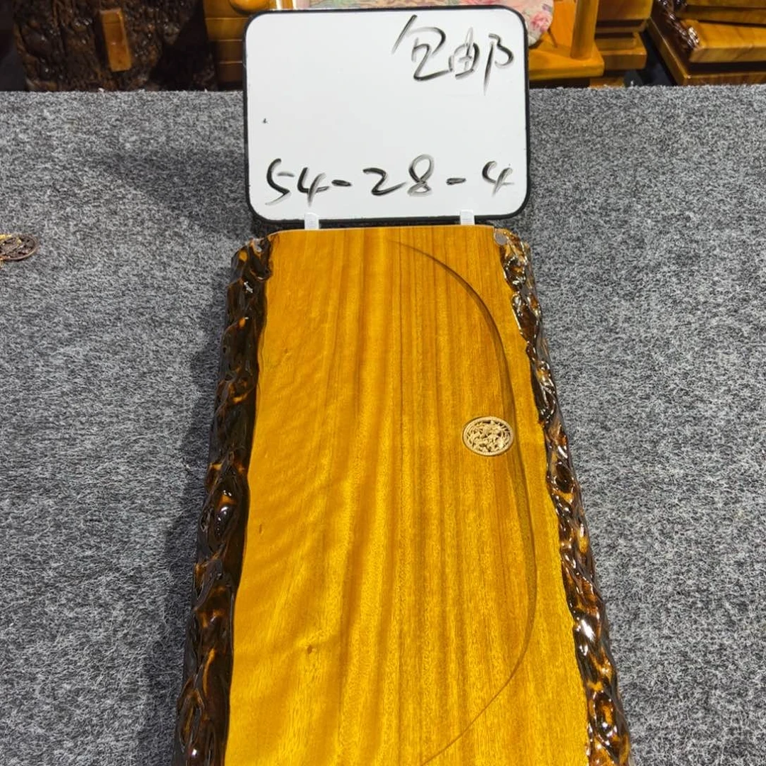 缅甸大叶金丝楠实木茶盘