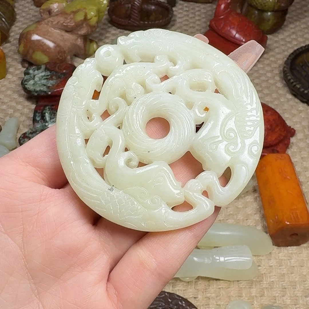 白玉菩提吊坠挂件