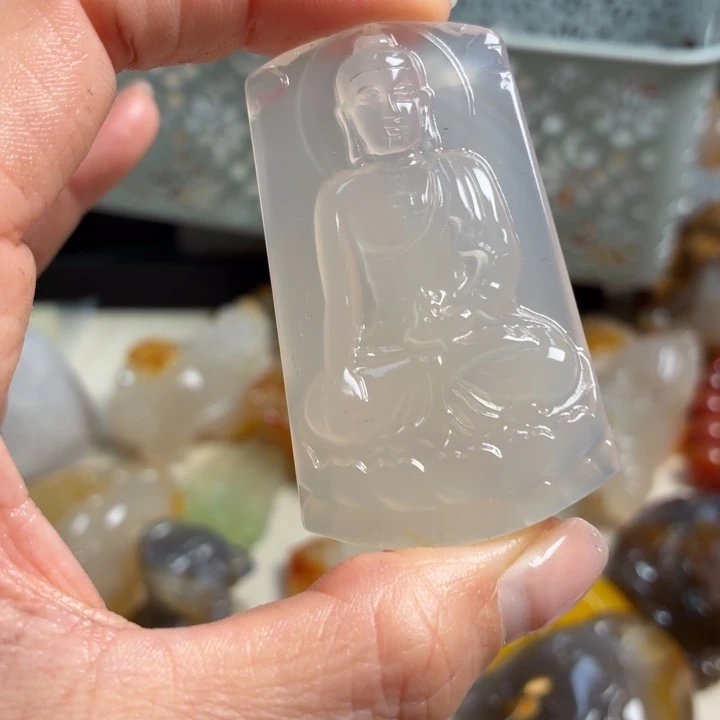 玛瑙/玉髓未镶嵌吊坠(不含链)