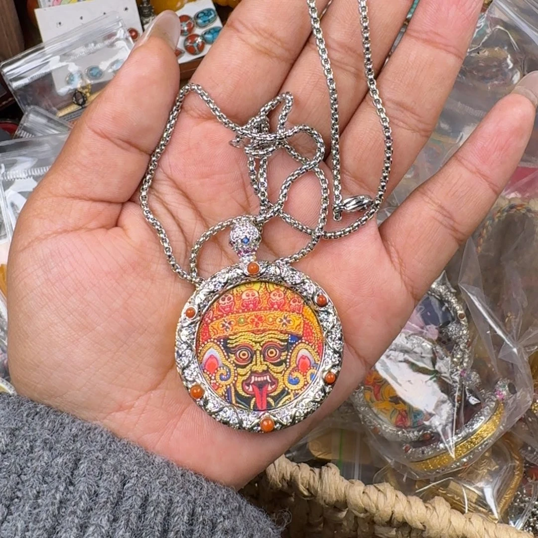 泥塑?****人藏式风格彩绘泥塑擦擦