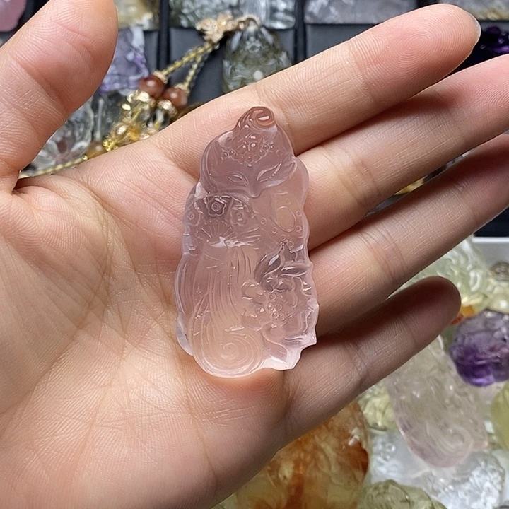 未镶嵌颈饰水晶水晶吊坠