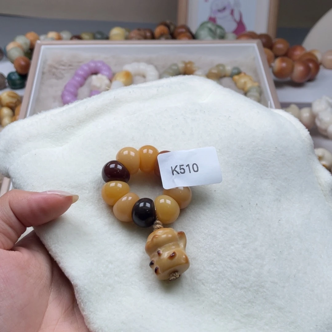 吊坠菩提根/象牙果K510蒜瓣手捻13mm一串瑕