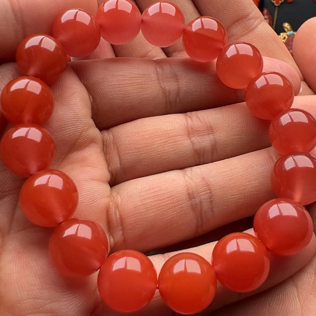 南红玛瑙未镶嵌圆珠12