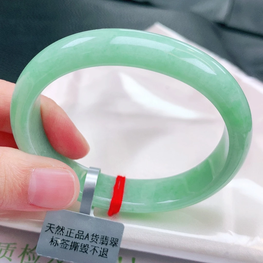 翡翠未镶嵌手镯缅甸天然a货翡翠手镯