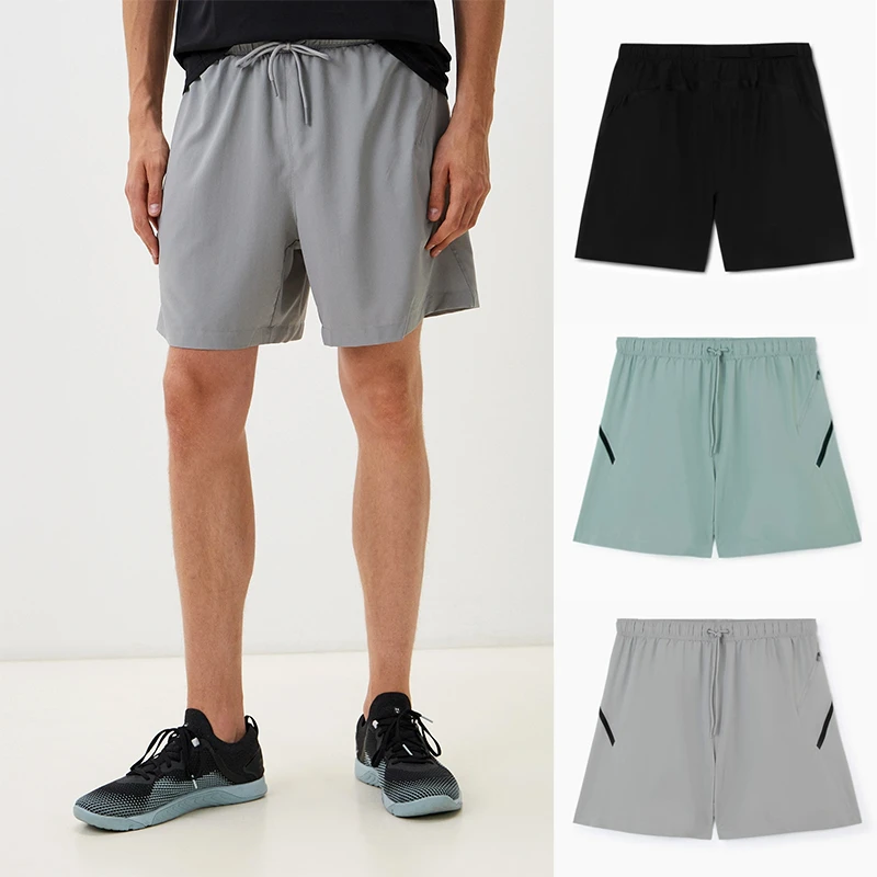 速干运动短裤男宽松直筒薄款四面弹力户外健身跑步五分裤