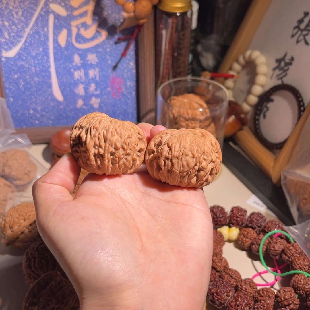 把件文玩核桃43蝴蝶磨