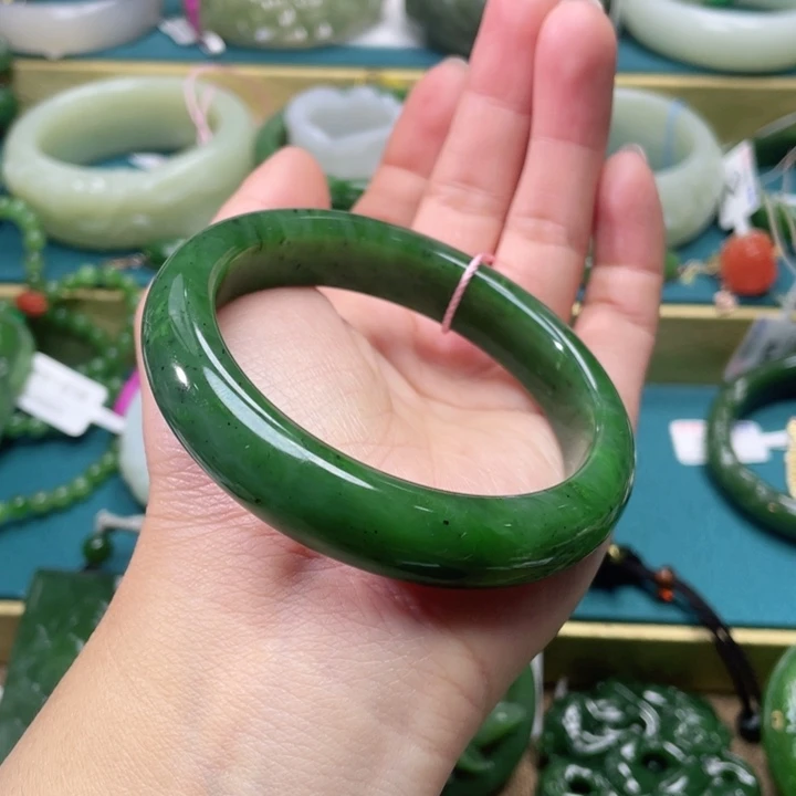 和田玉手镯57+圈口 编号2未镶嵌
