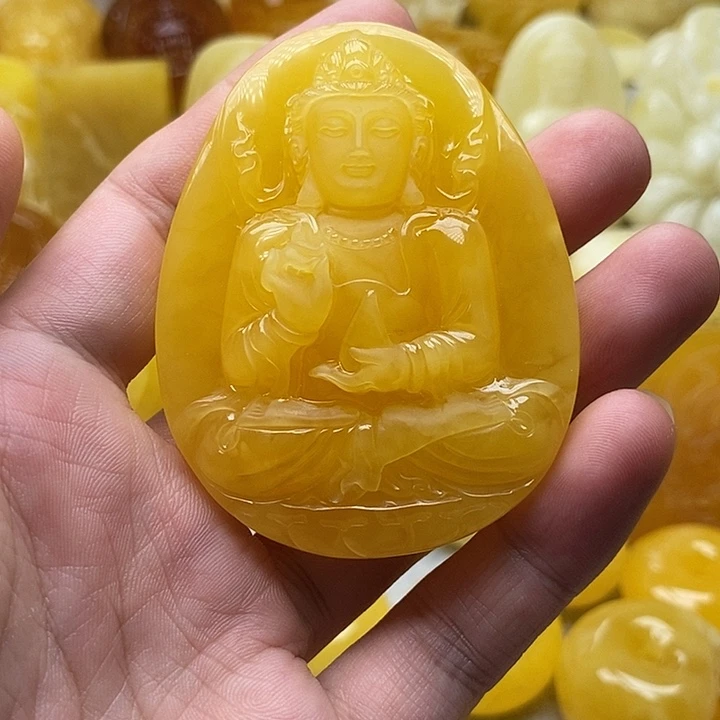 琥珀颈饰未镶嵌琥珀蜜蜡吊坠