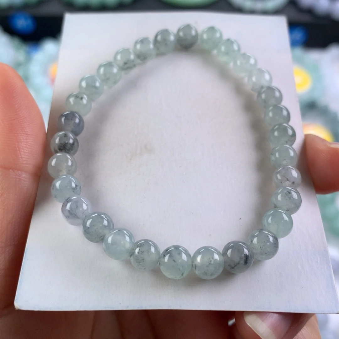 翡翠未镶嵌手链卡6.2