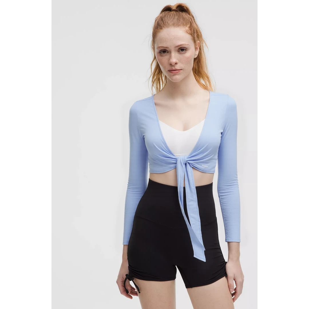 【MonTendre】夏季新款 S 时尚绑带设计感运动风上衣轻薄针织开衫