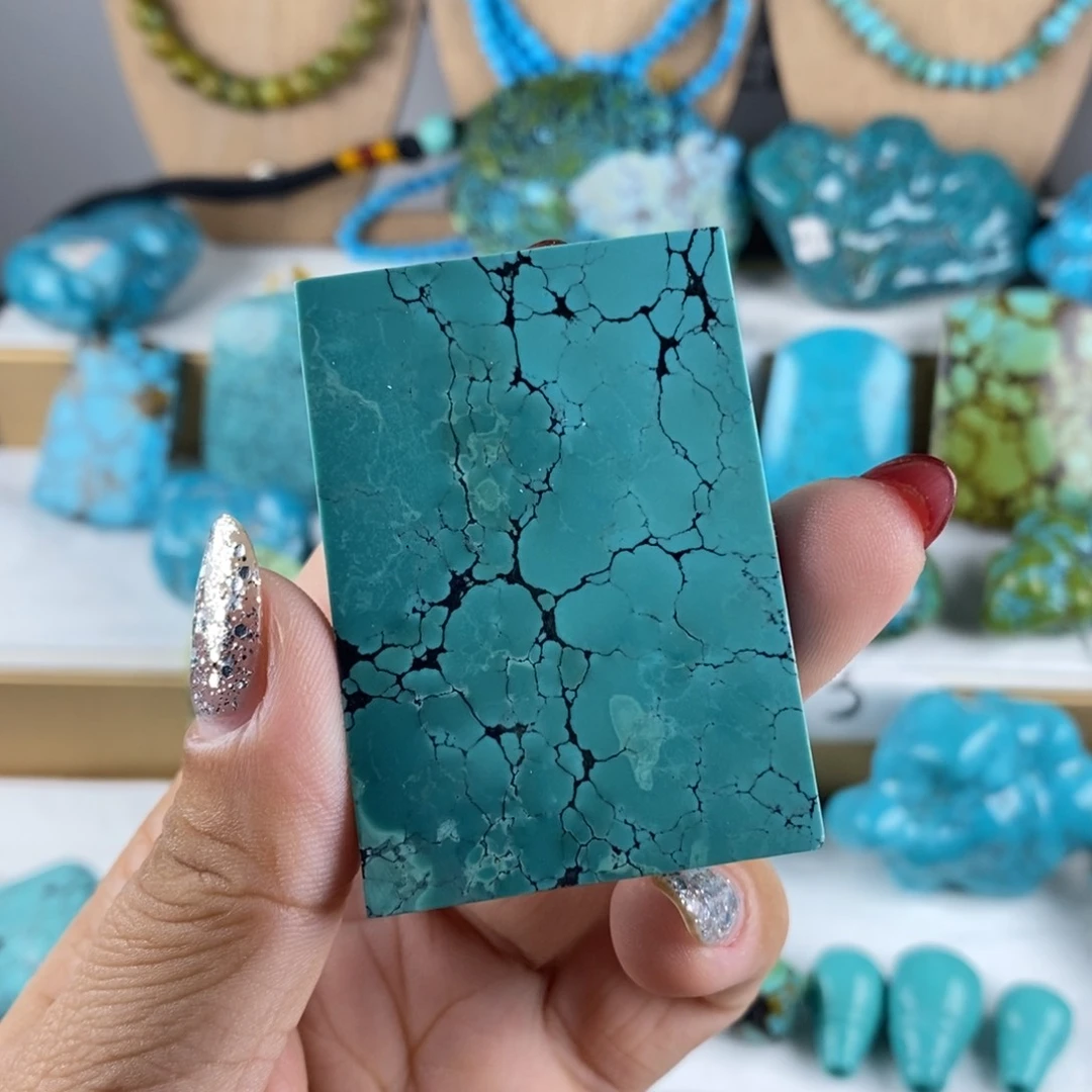 简*点高瓷精品水草纹方牌c