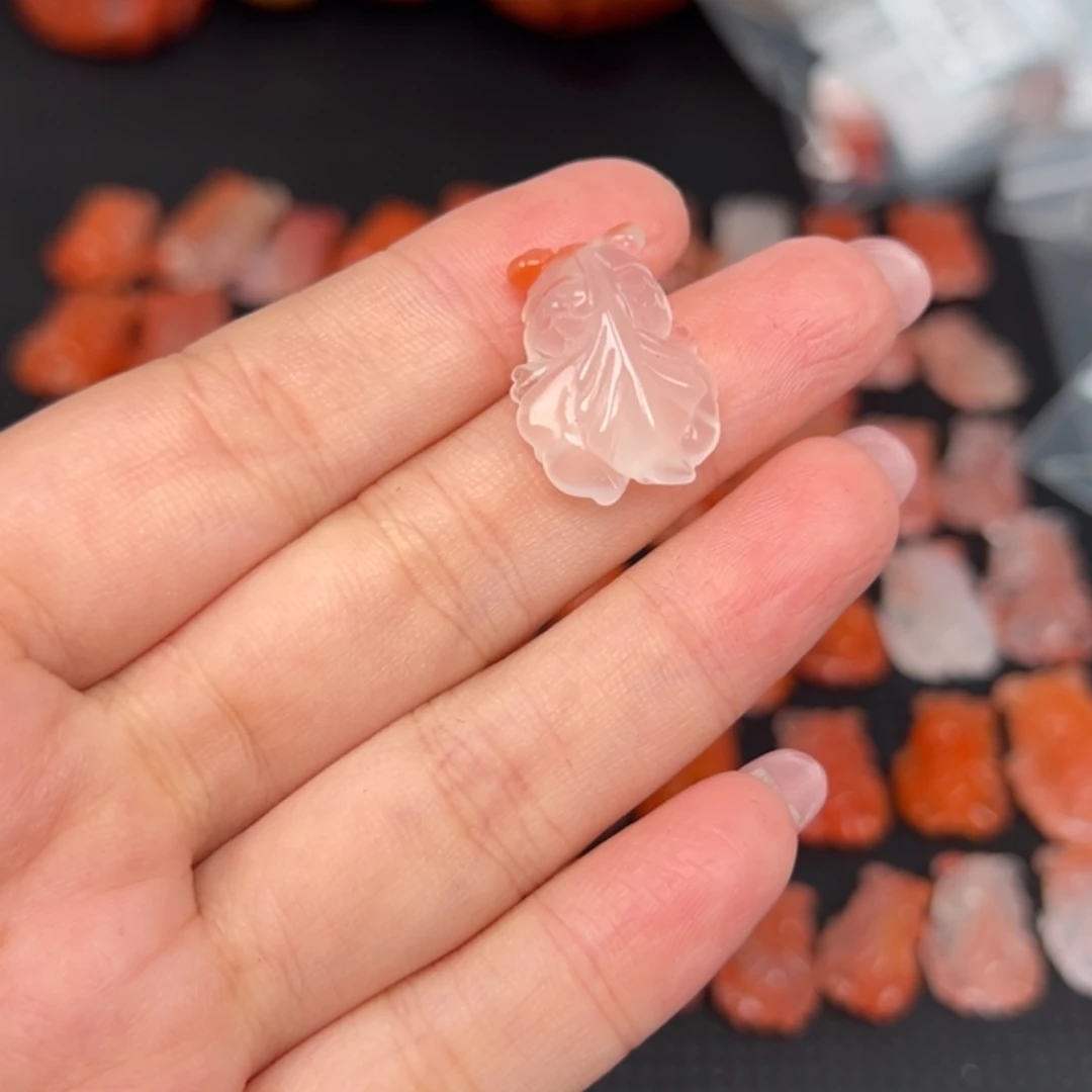 赫***盒南红玛瑙未镶嵌吊坠(不含链)