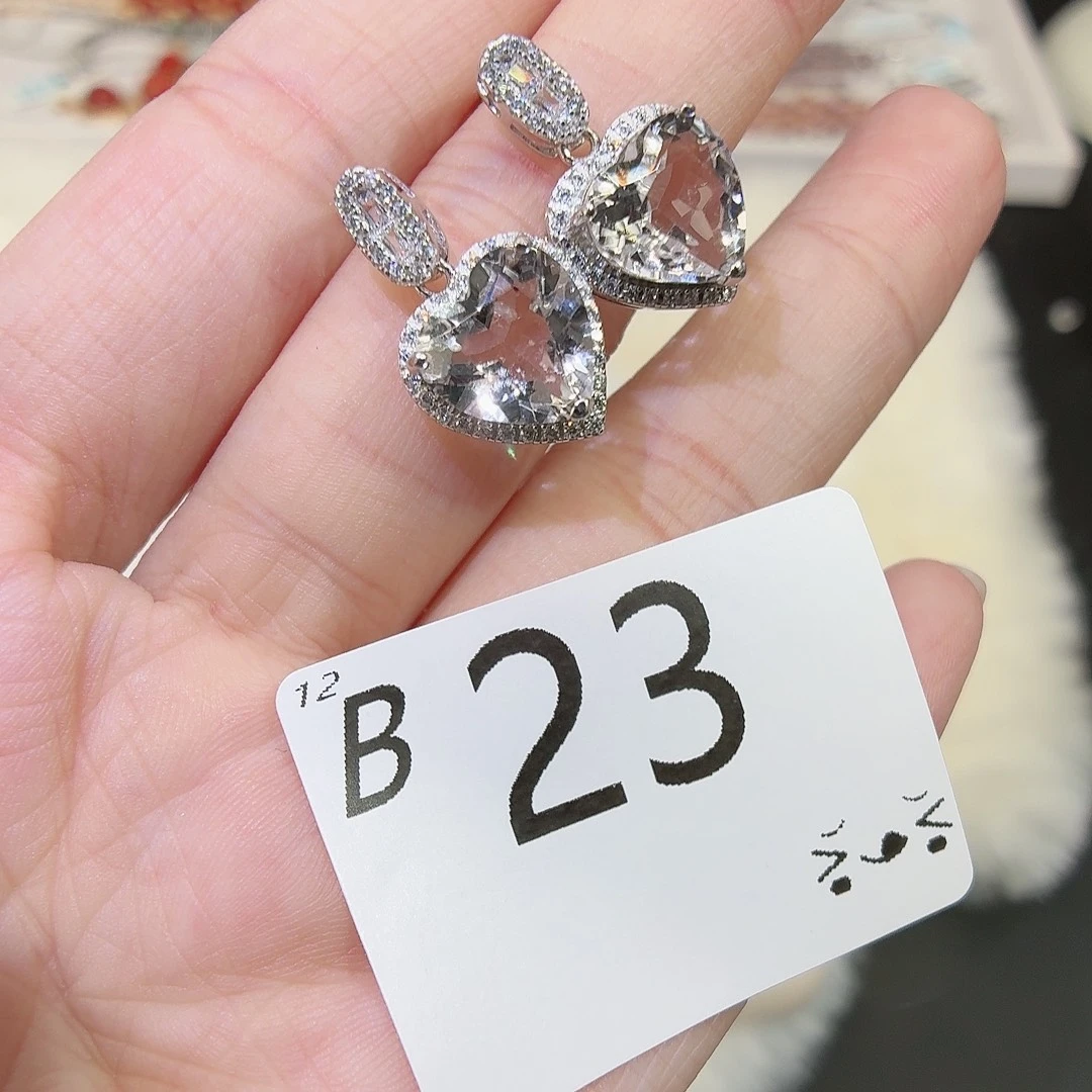珠宝半成品银S925镶嵌水晶