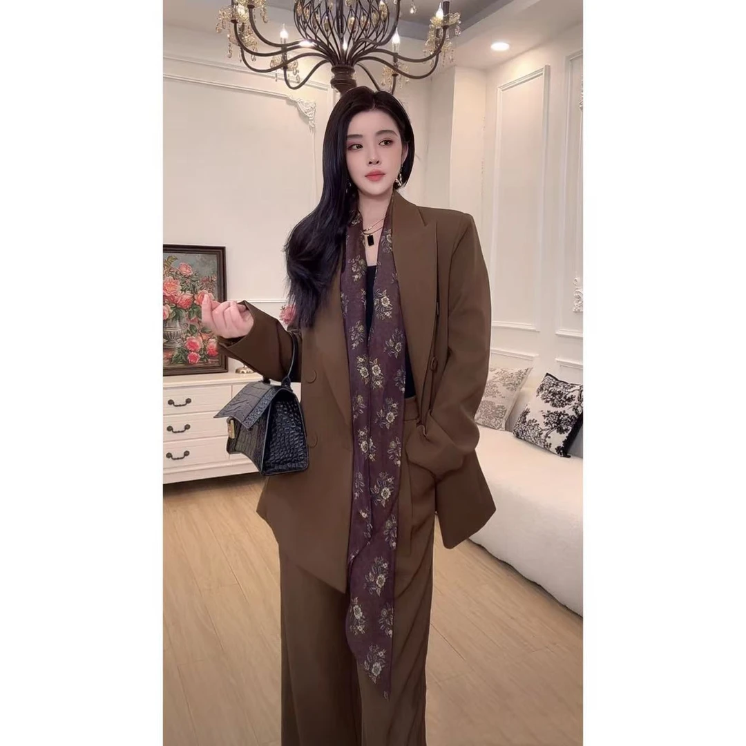 【左可莎】秋冬新款轻奢时尚复古套装女951