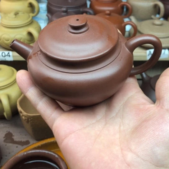 茶壶紫砂红皮龙飞碟仙180豪升左右有瑕疵