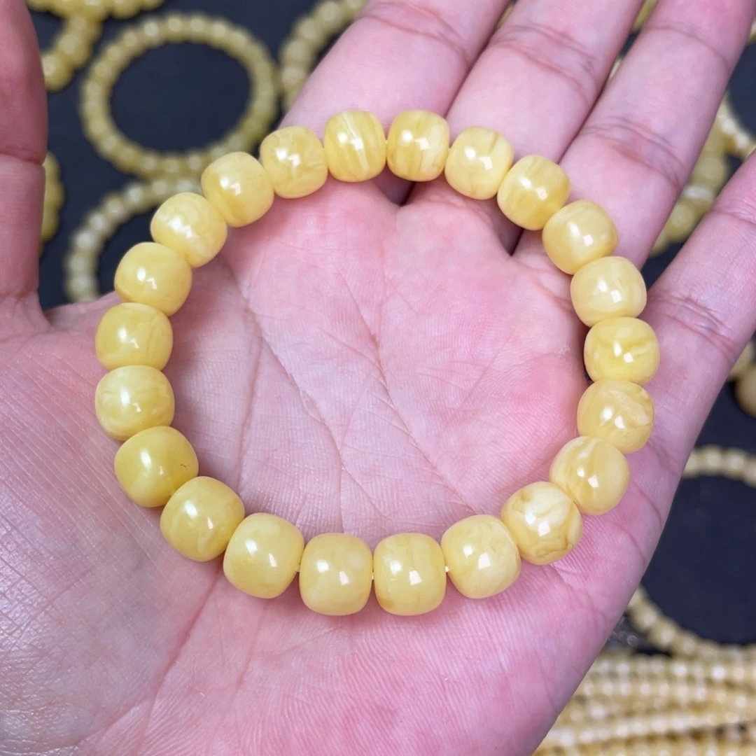 蜜蜡未镶嵌裸石蜜蜡手串10mm