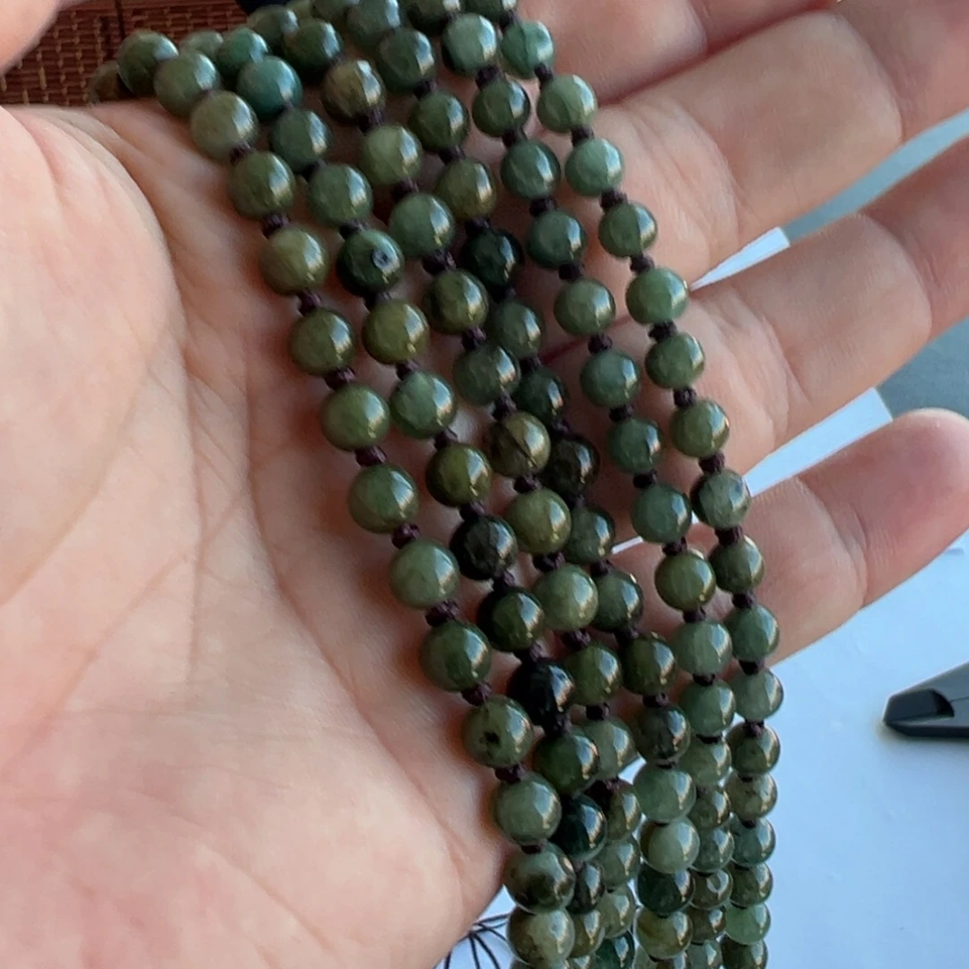 翡翠未镶嵌颈饰珠链