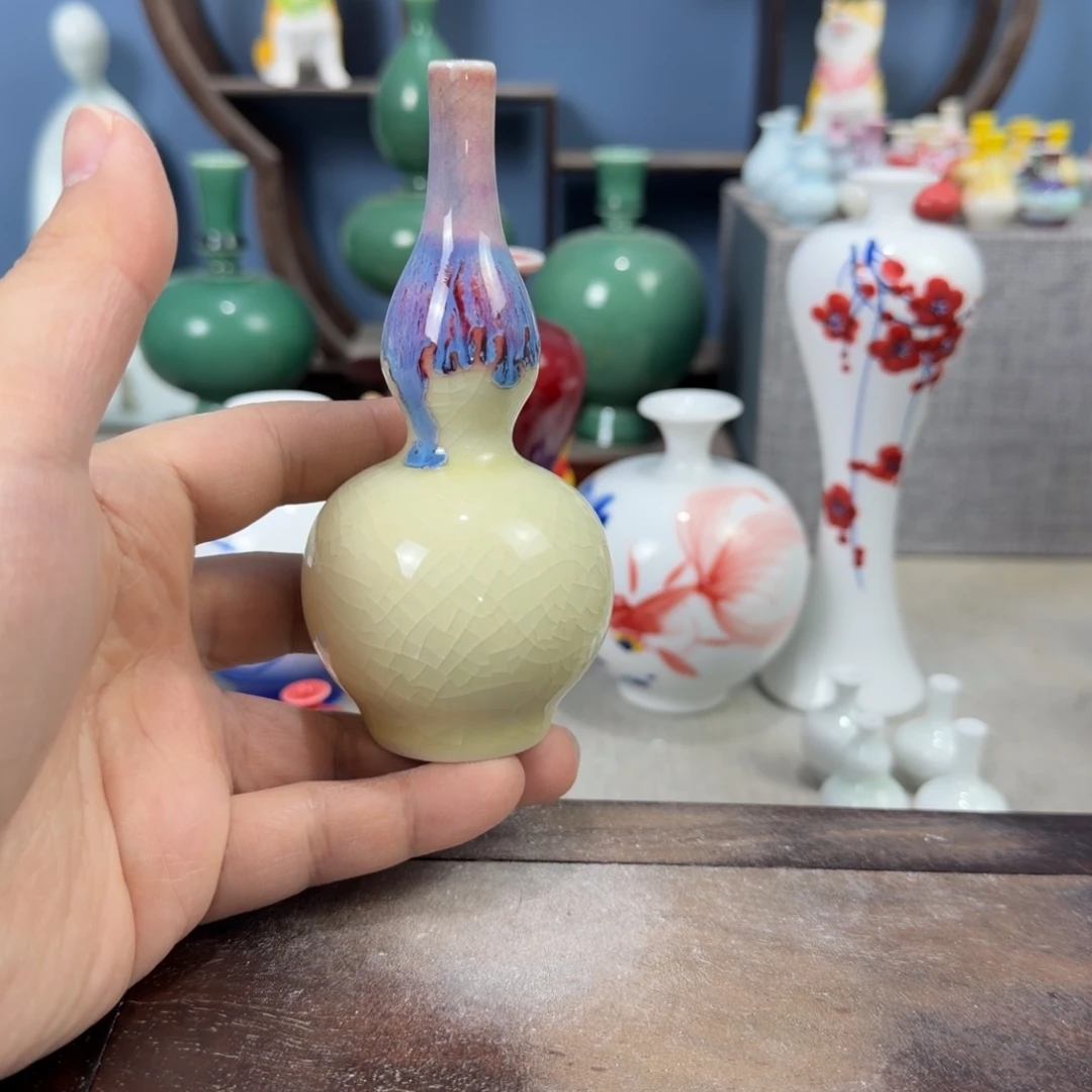 陶瓷手工小花器摆件