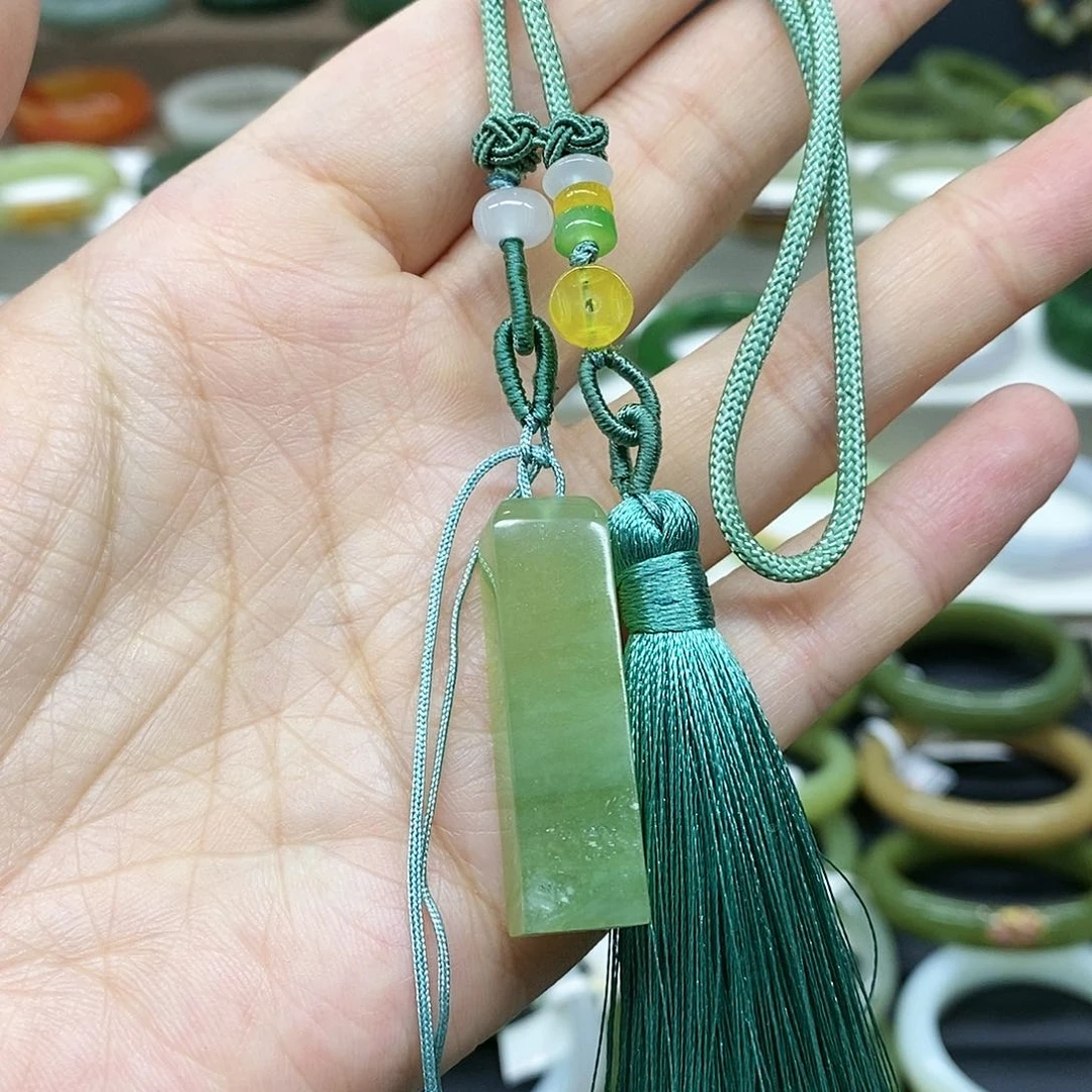 【闪购商品】未镶嵌岫玉颈饰印章包挂