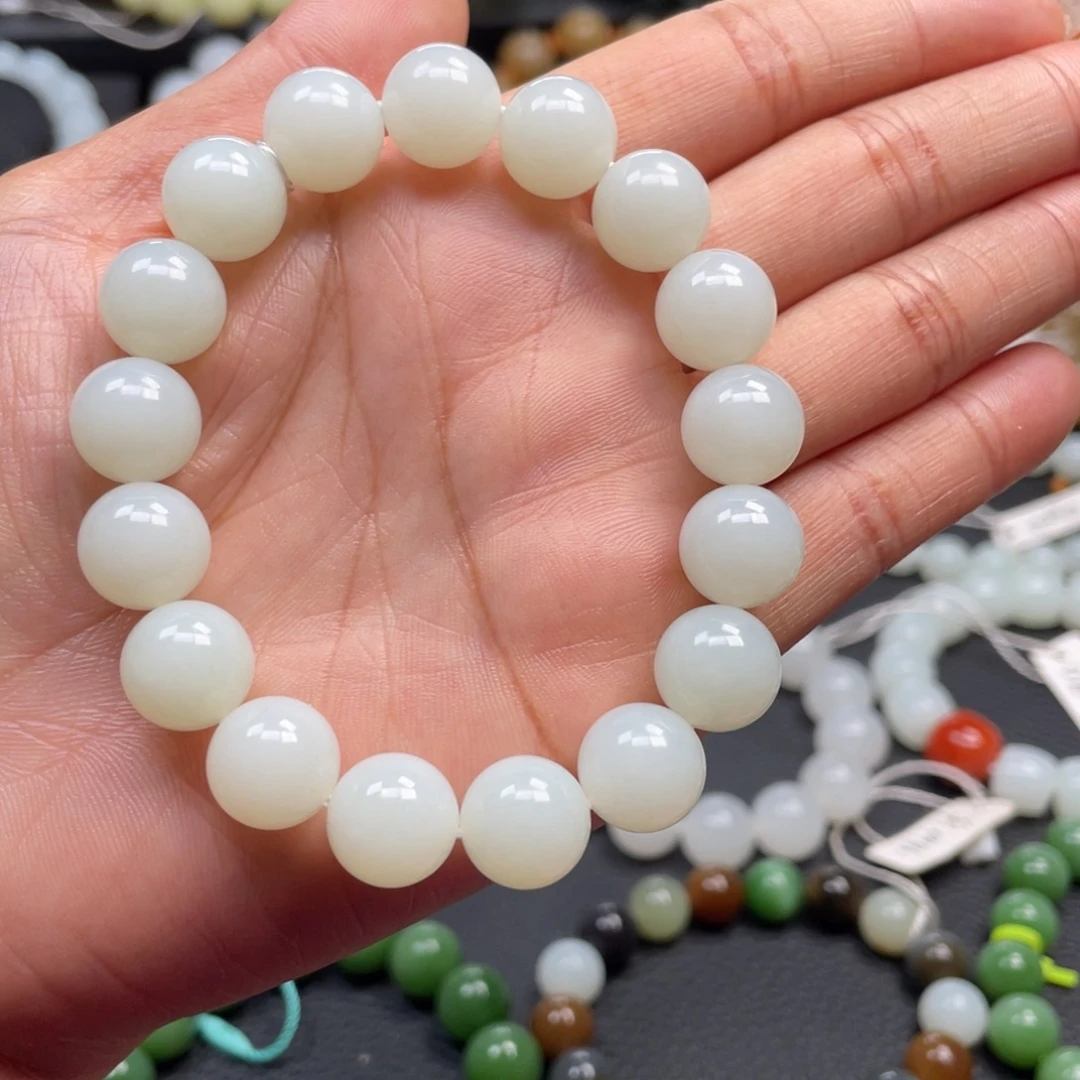 和田玉未镶嵌手链