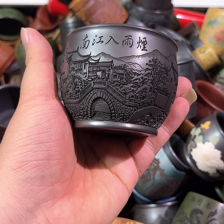 茶杯紫砂全手工紫砂主人杯