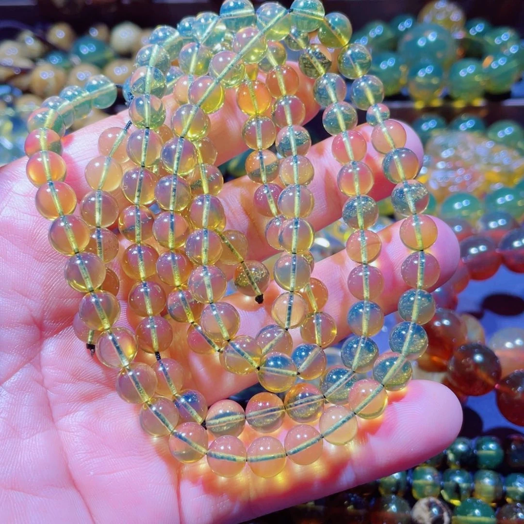 未镶嵌项链琥珀天然