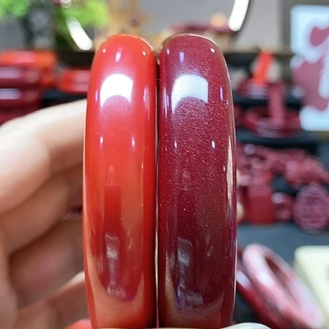 天然辰砂紫砂红砂手镯