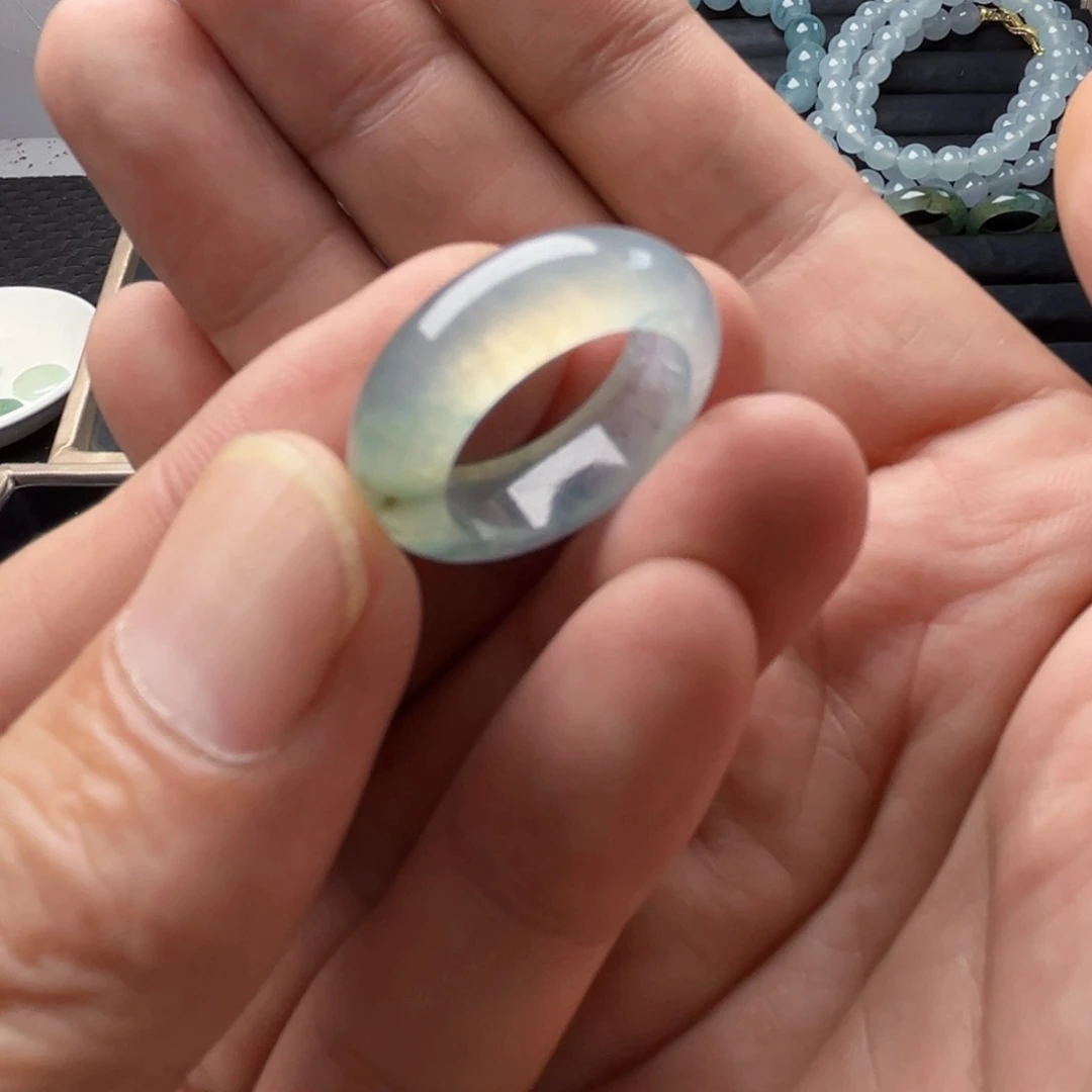 未镶嵌定制翡翠圈口15号