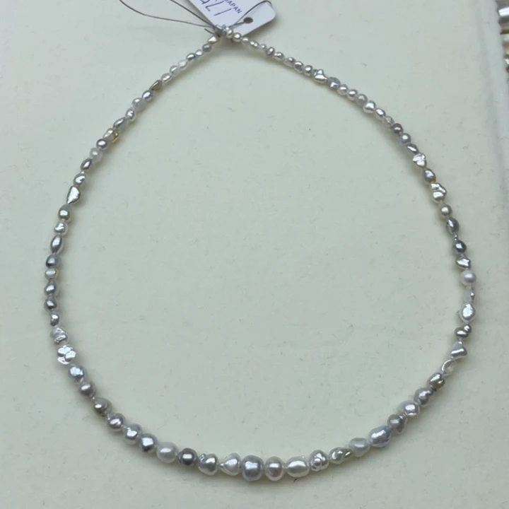未镶嵌项链海水珍珠澳白keshi