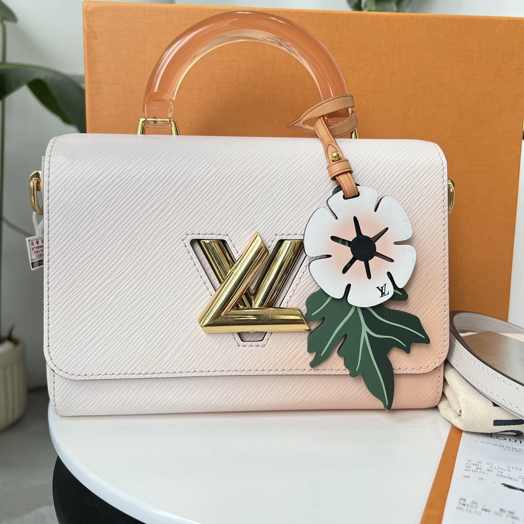 99新 LouisVuitton/路易威登 限定款渐变色twist/单肩时尚女士包