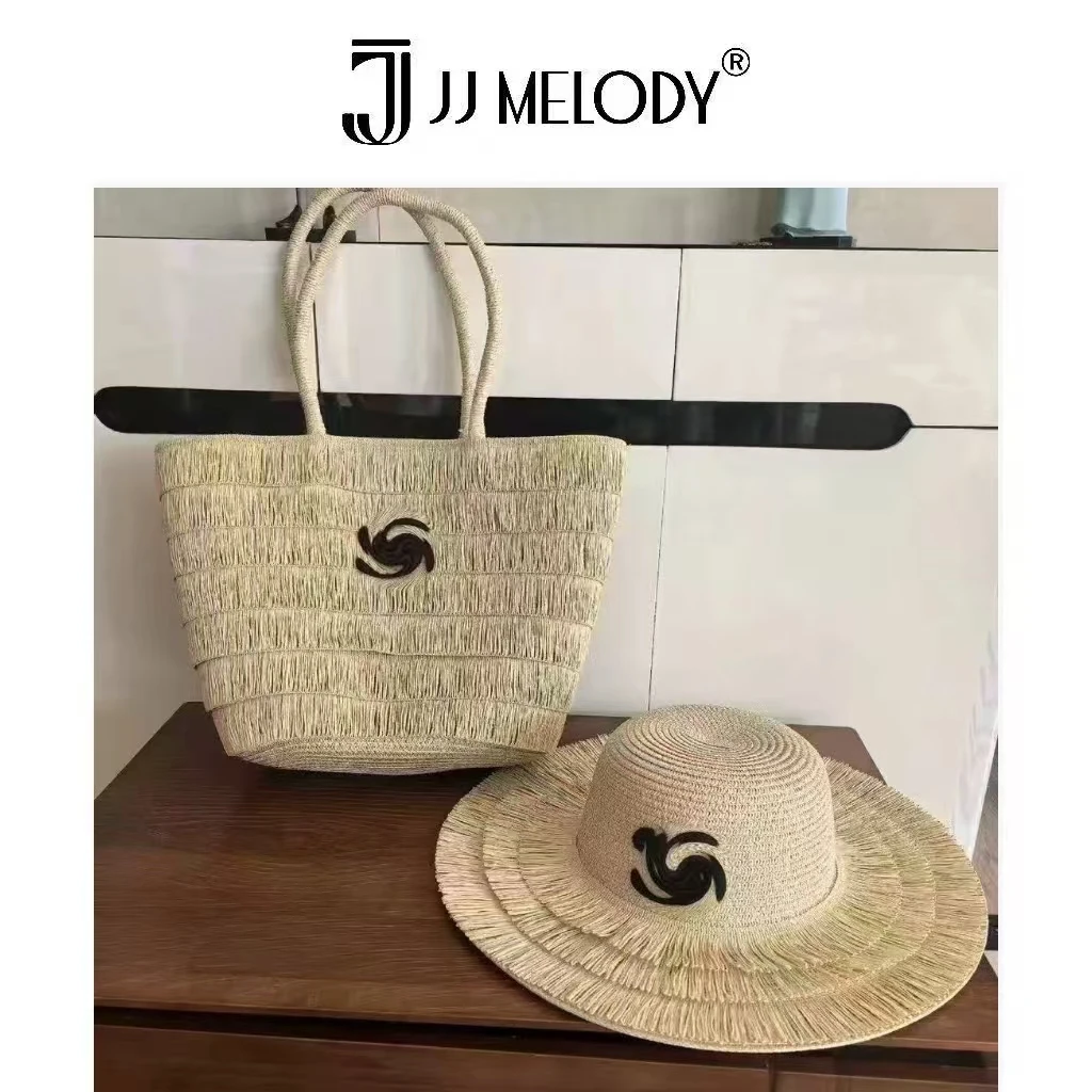 JJ Melody【惊喜款-塞纳河畔】AA4005 草帽+草编包 A