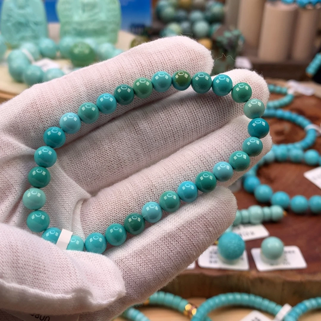 绿松石未镶嵌珠宝奇石6.1mm