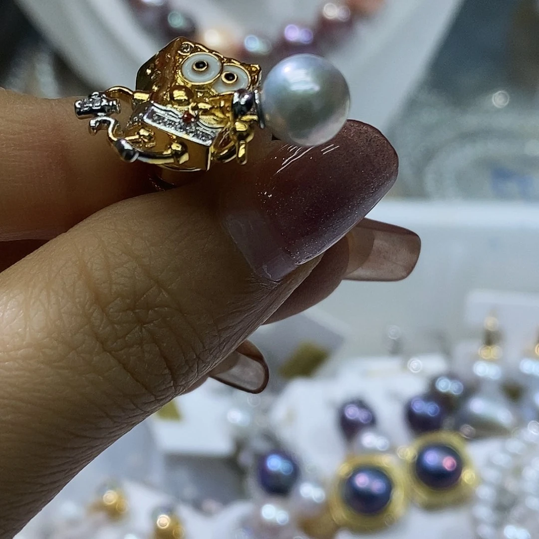 淡水珍珠耳钉未镶嵌