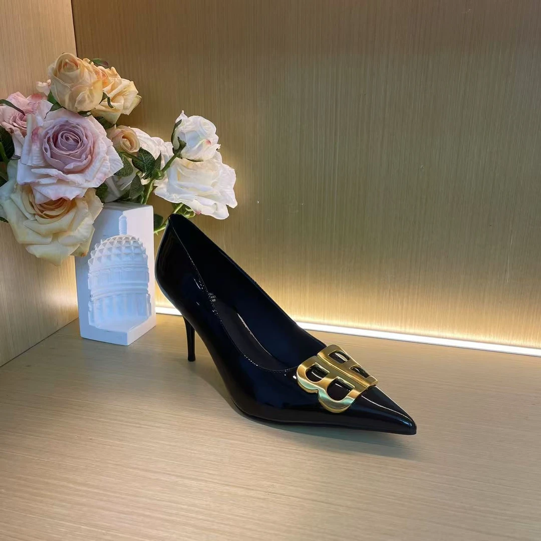 1047【黑色】高档轻奢时尚春季新款尖头细高跟手工高跟鞋F【6cm】