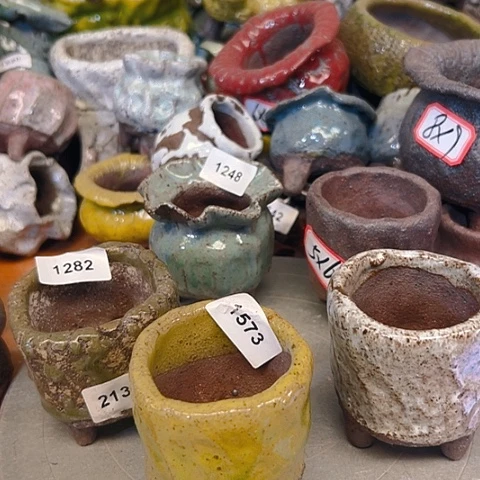 瑶***瑶粗陶花盆手工花盆制作就这样