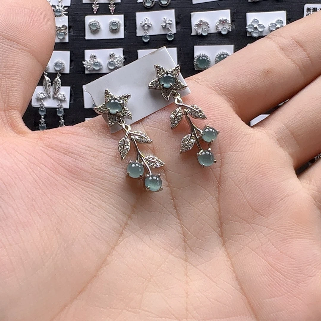 银S925镶嵌手链翡翠