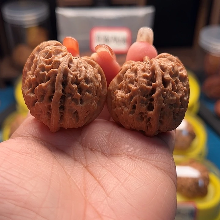 吊坠文玩核桃雨花石四棱 天残脚 全品