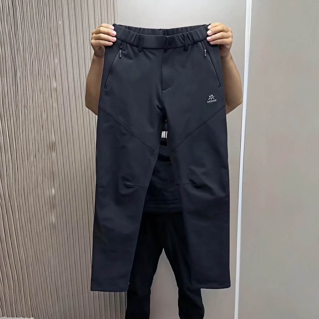 秋冬新款太阳户外软壳冲锋裤男士潮流百搭运动小直筒休闲裤