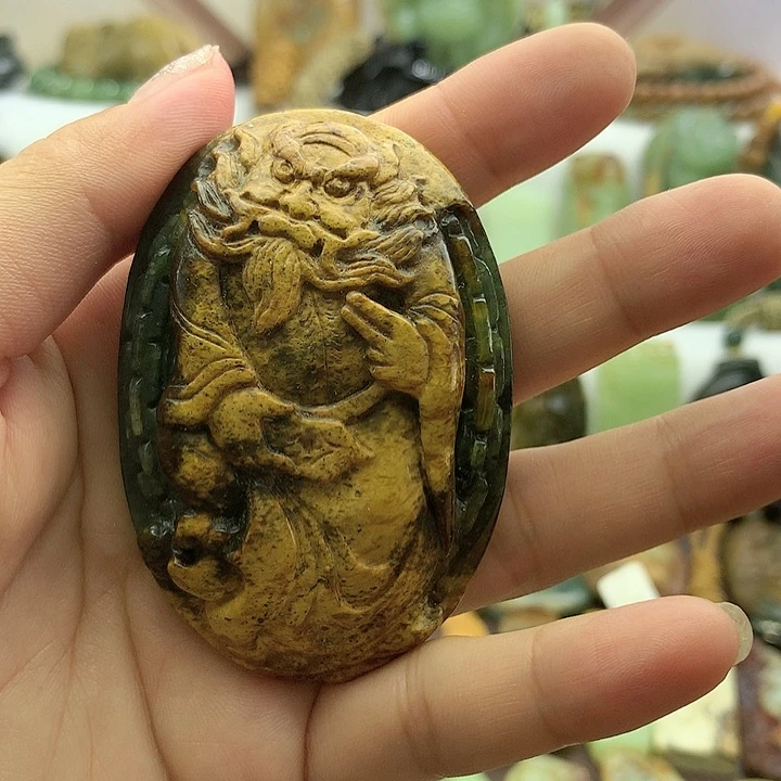 岫岩河磨玉（透闪石质玉）未镶嵌把件