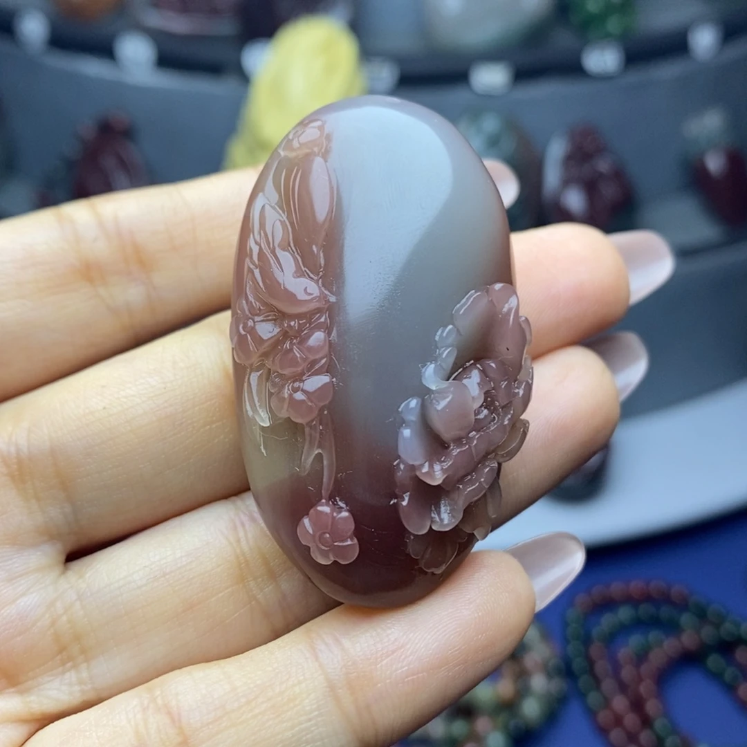 玛瑙/玉髓未镶嵌吊坠(不含链)