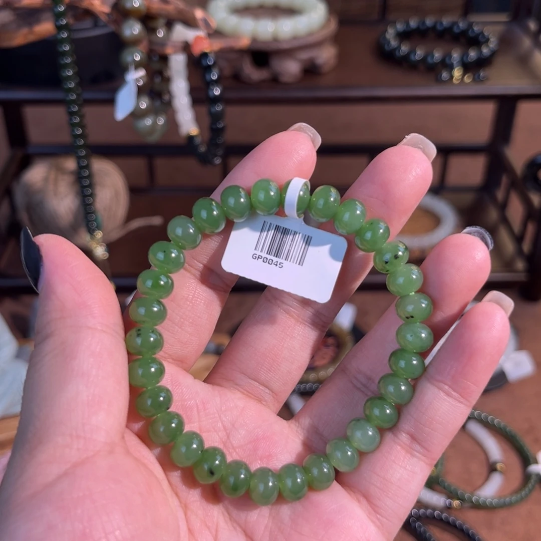 和田玉未镶嵌手链