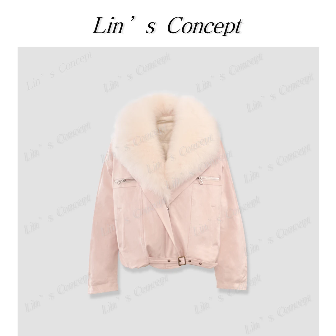 【Lin's concept】{贵仪}高端定制款毛领式羽绒服DL2406744