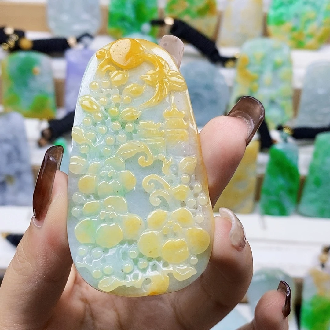 定制翡翠未镶嵌天然翡翠A货