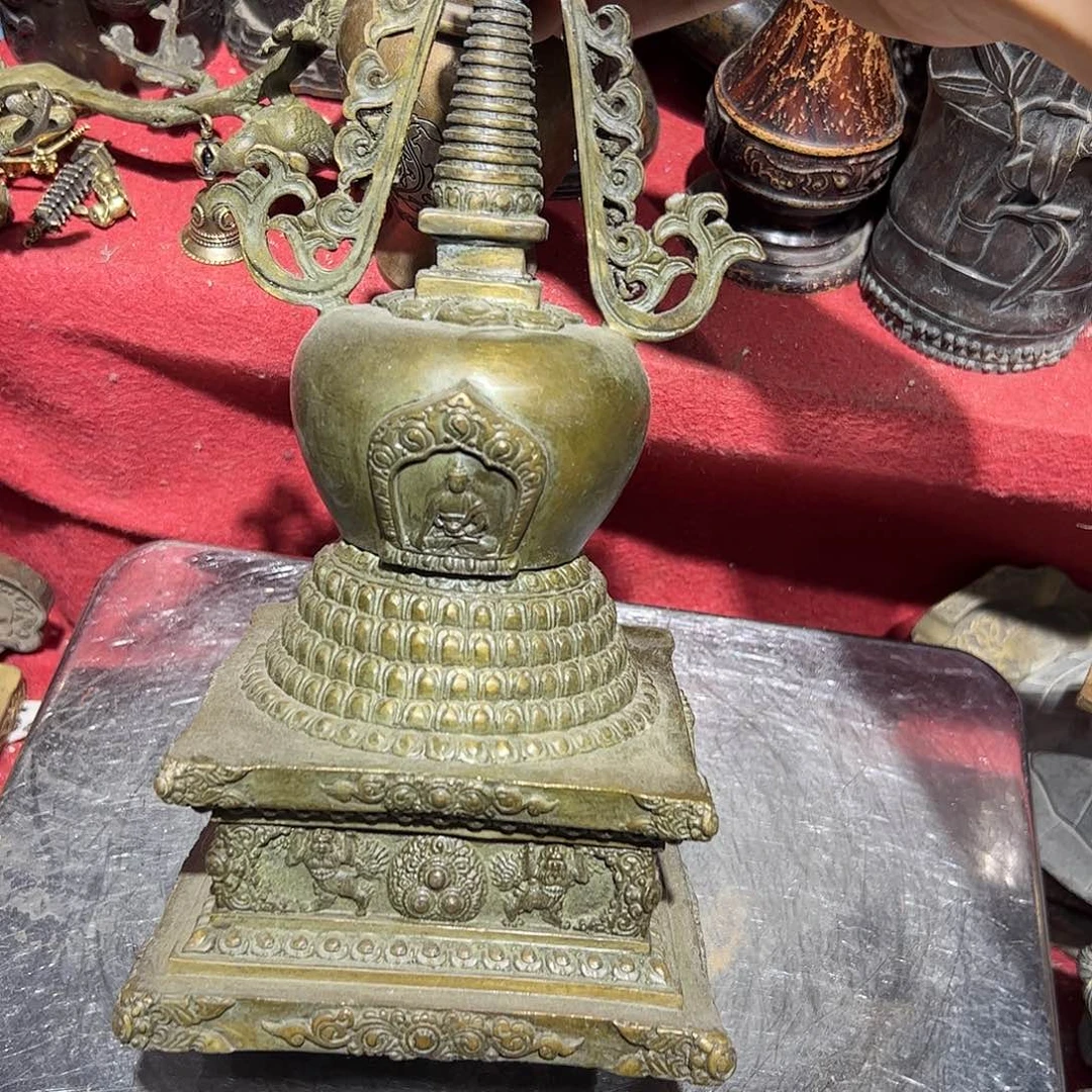 松**布微瑕疵黄铜摆件工艺品