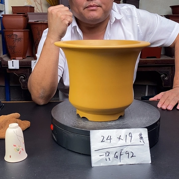 紫砂花盆货号一只GF92