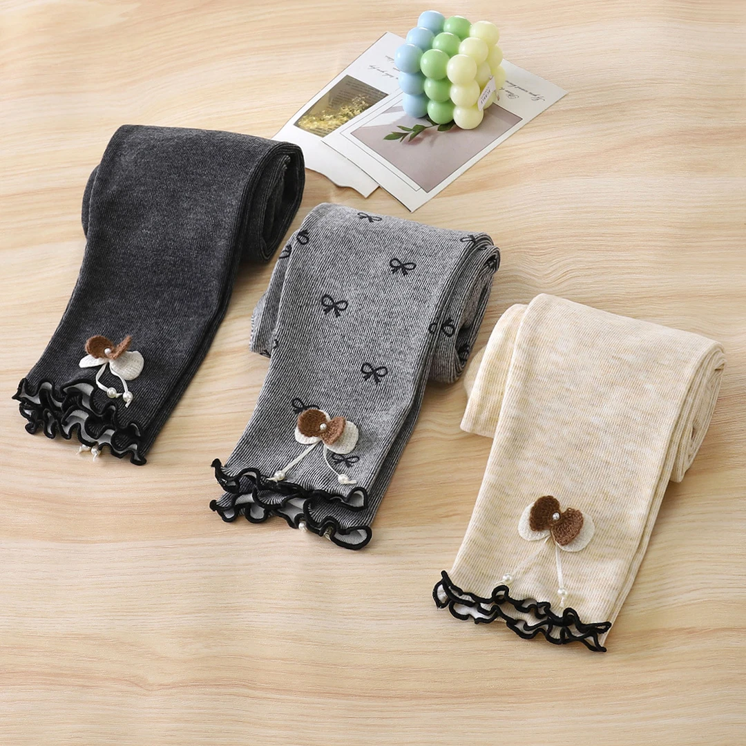 女童打底裤春秋季女孩洋气弹力小脚裤女宝宝休闲百搭紧身裤长裤潮