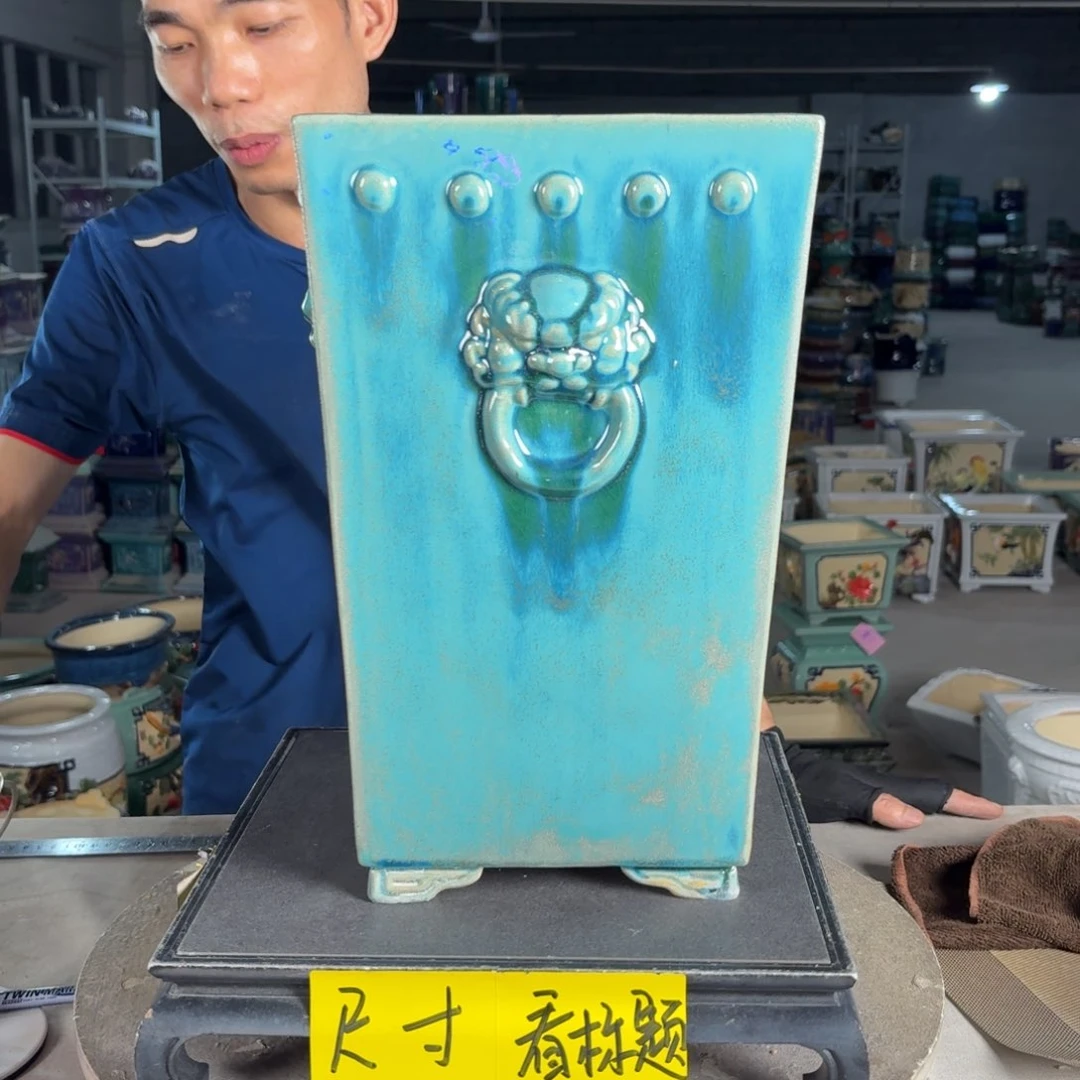 一风堂石湾花盆 内17*32微瑕