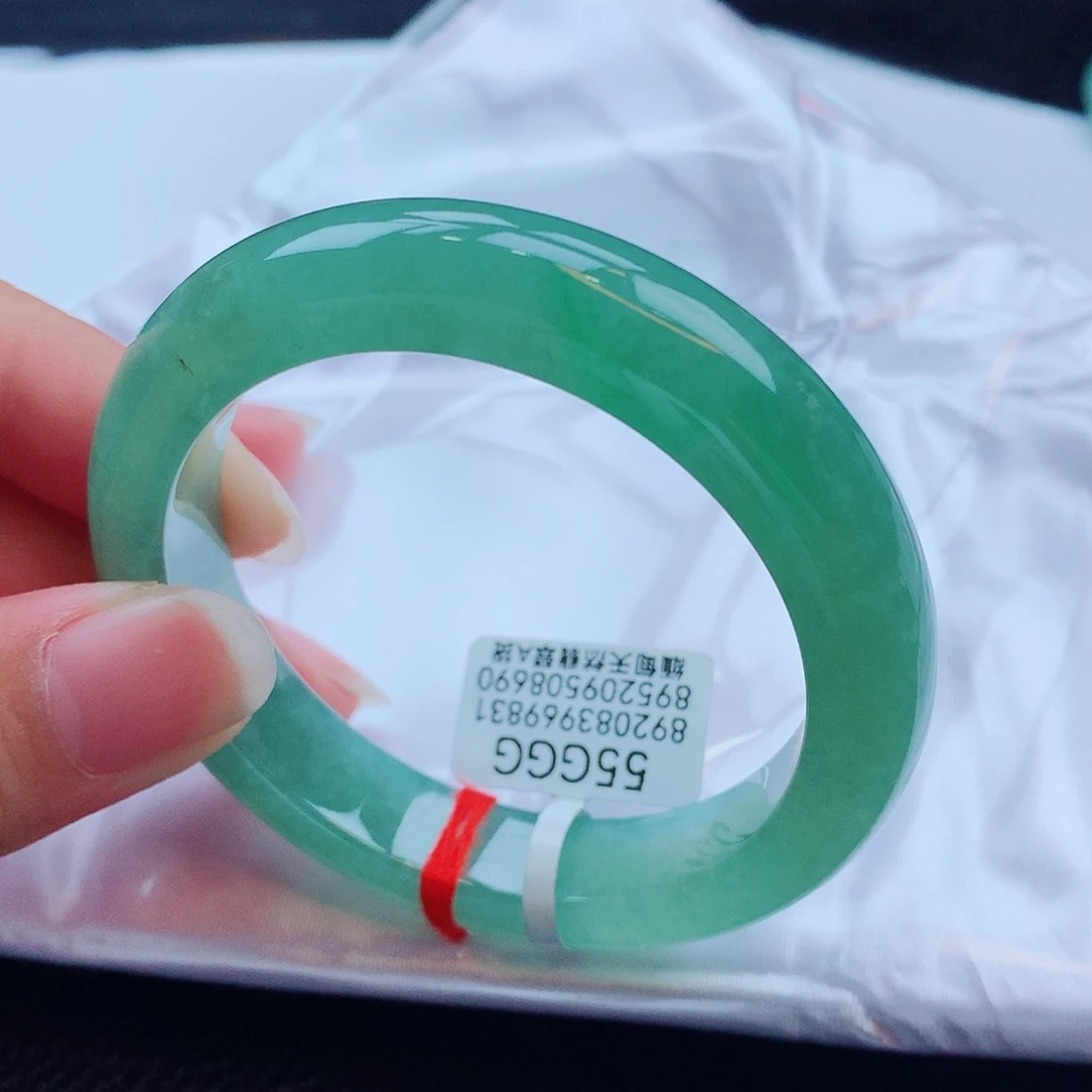 翡翠未镶嵌手镯天然缅甸翡翠A货手镯