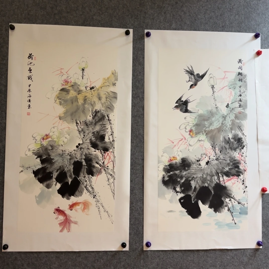 国画国画画家李海涛作品花鸟山水精品