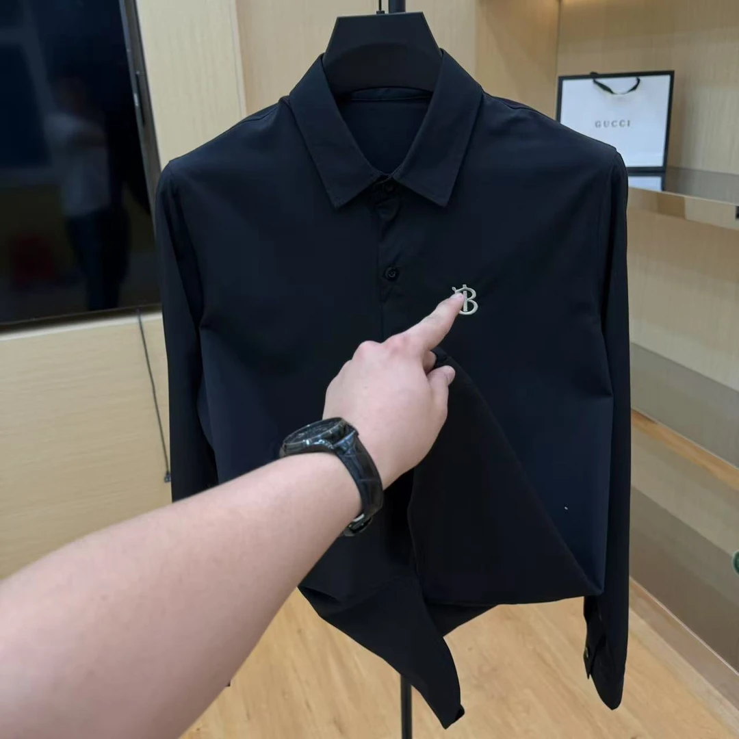 HU【25226】春季新款休闲商务高端衬衫上衣02-14